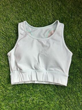 NVGTN Racerback Crop Sports Bra - Mint White
